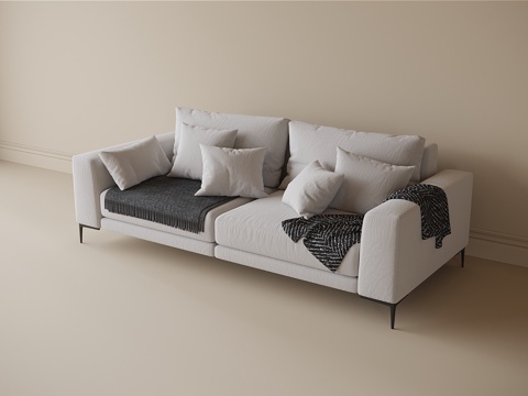 Modern double sofa sofa