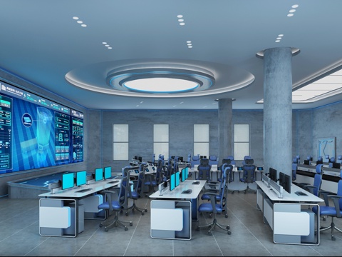 modern industrial command center