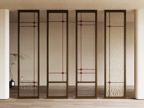 Modern Affordable Luxury Style Screen Metal Screen Screen Glass Screen Layup Glass Screen