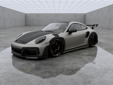 Porsche 911 Turbo S Super Run Super Luxury Car Racing