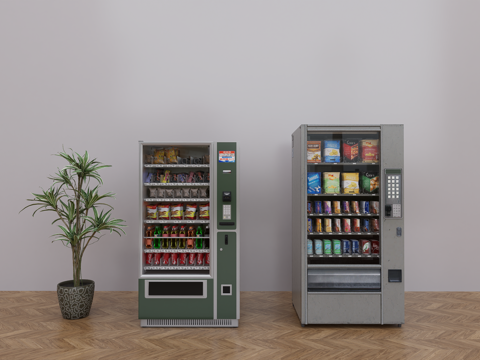 Modern Vending Machine Beverage Cabinet