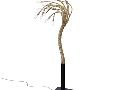 Neo-Chinese Style Affordable Luxury Style Sottovento Floor Lamp