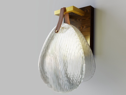 Creative wall lamp glass wall lamp shell wall lamp