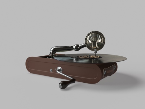 retro phonograph record player