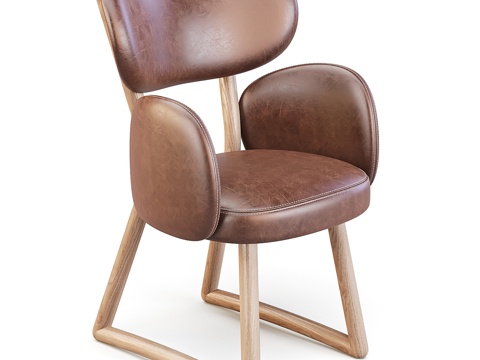 Modern Pierre Leather Chair