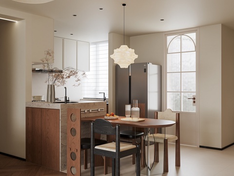 Middle Cream Vengke DiningRoom Kitchen