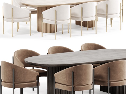 Modern Italian Dining Table and Chair