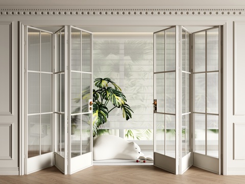 French Folding Door Glass Folding Door Multi-sliding Door Shangri-La Curtain