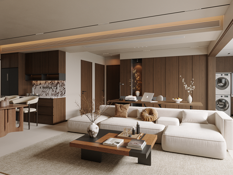 Quiet Home Living Room Large Apartment Living Room Living&Dining Room