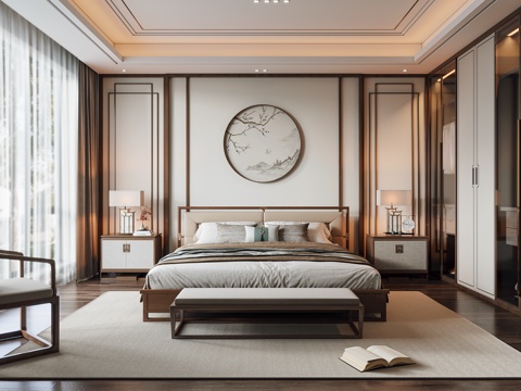 Neo-Chinese Style Song Style Style Bedroom