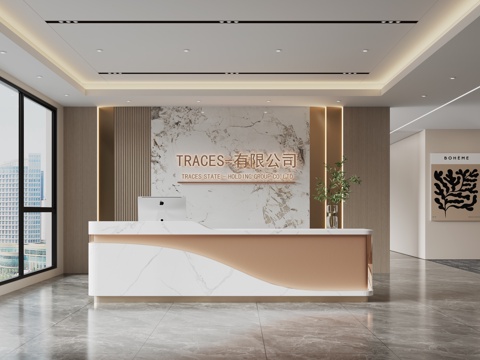 Modern Company Front Desk