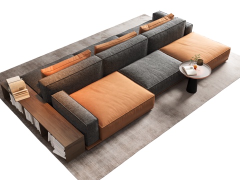 Modern sofa coffee table combination