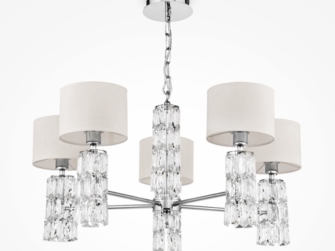 Modern multi-head chandelier