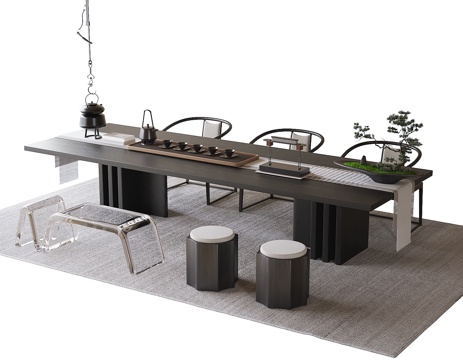 Modern tea table and chair combination