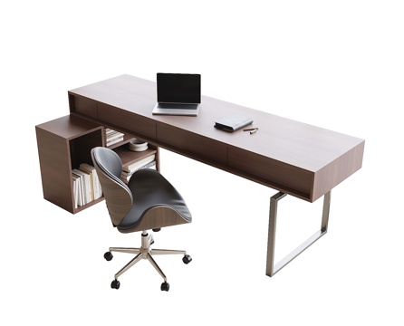 Modern Desk and Chair Combination Desk