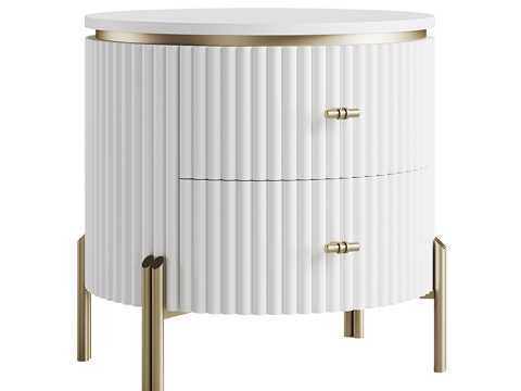 Cream Style Bedside Cabinet Milk White Bedside Cabinet kids Bedside Cabinet Round Bedside Cabinet Locker