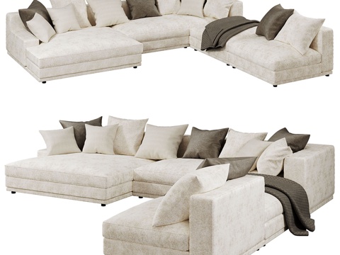 Modern Vancouver fabric corner sofa