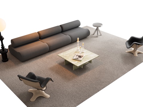 Modern sofa coffee table combination