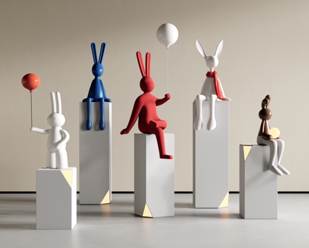 Modern Rabbit Sculpture Ornaments Rabbit Ornaments Rabbit Sculpture Rabbit Artistic Sculpture