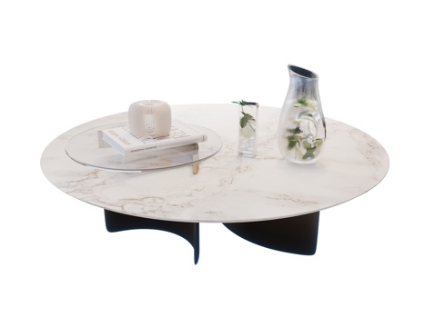 Modern Coffee Table Marble Coffee Table Stone Coffee Table Round Coffee Table Coffee Table Ornaments