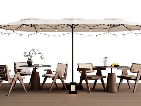 Modern Outdoor Table and Chair Outdoor Leisure Table and Chair Outdoor Dining Table and Chair Sunshade Umbrella Outside Table and Chair Coffee