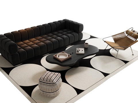 Modern sofa coffee table combination