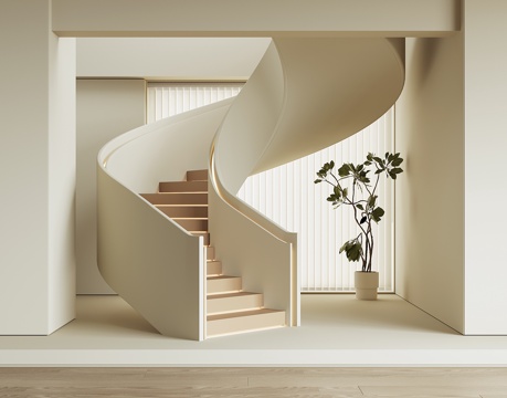 modern revolving staircase