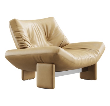 Cream Style Single Sofa Leather Single Sofa Leather Single Sofa Leather Single Sofa Leather Chair Leather Hugh