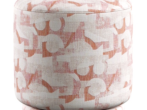 Neo-Chinese Style Fabric Stool