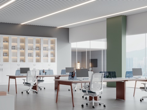 Modern open office area