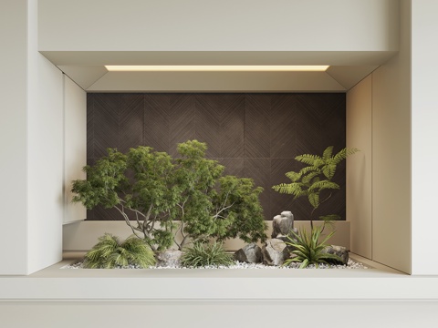 Modern indoor plant landscape