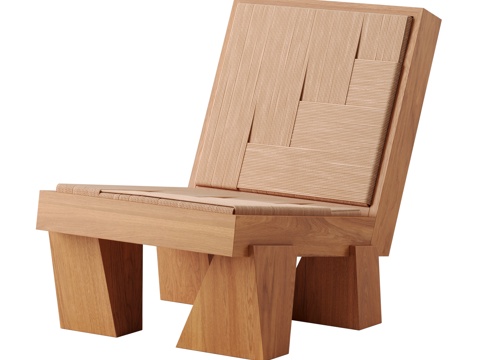 New Chinese Wooden Stool Armchair