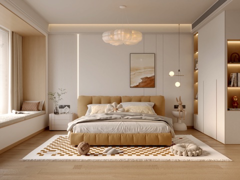 Modern Cream Style Bedroom