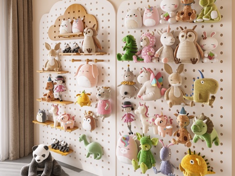 Children's Plush Toy Hole Board Children's Doll Hole Board Wall Decoration Pendant Toy Doll