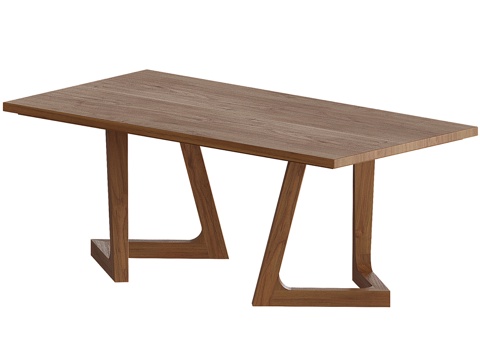 Quiet Style Dining Table Solid Wood Dining Table Negotiation Table Tea Table Tea Table Square Table Shaped Dining Table