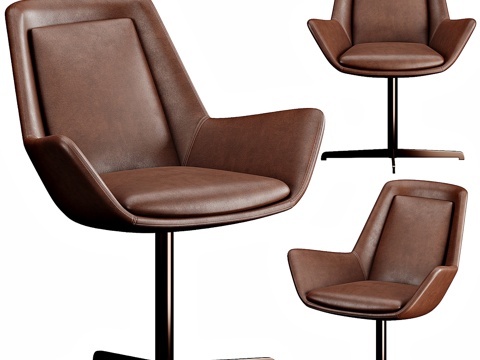 Modern Italian Leather Office Chair