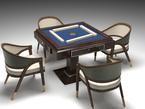 Chess and Card Room Table and Chair Mahjong Table Leisure Table and Chair Combination Chess and Card Table Game Table and Chair Mahjong Machine