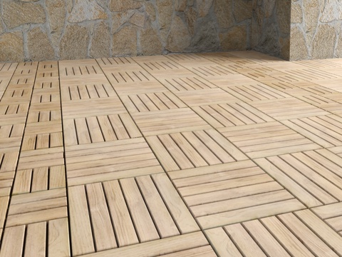 Quiet wind wood floor solid wood floor tile wood grain tile art floor decoration wood floor courtyard wood