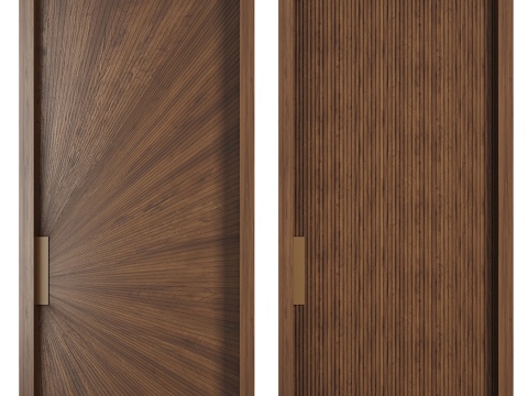 Neo-Chinese Style Affordable Luxury Style Wooden Door