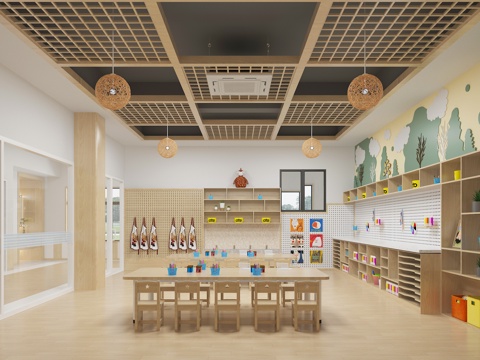 Modern Kindergarten Classroom