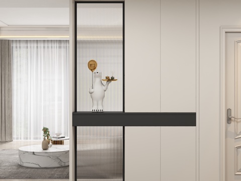 Modern porch partition partition