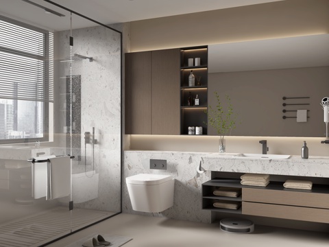 Modern home toilet SU model