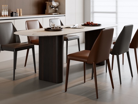 Modern Dining Table and Chair Combination