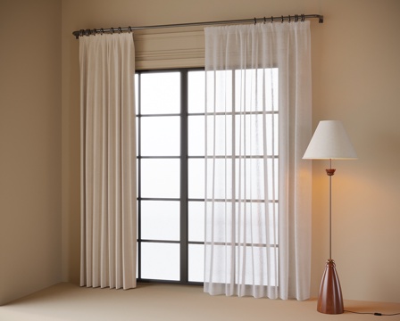 Modern curtain gauze curtain floor lamp