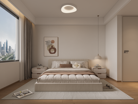 Modern Cream Style Bedroom