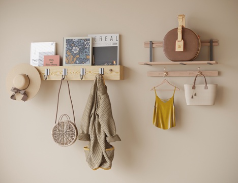 Modern clothes hook wall decoration pendant