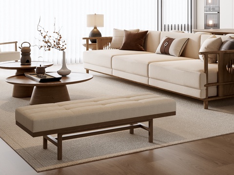 New Chinese Sofa Coffee Table Combination