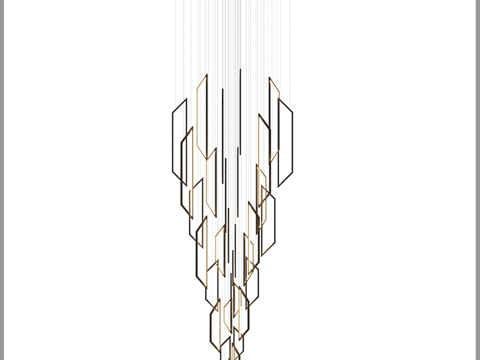 Simple Chandelier Hotel Chandelier Lobby Chandelier Lobby Chandelier Art Chandelier Creative Chandelier