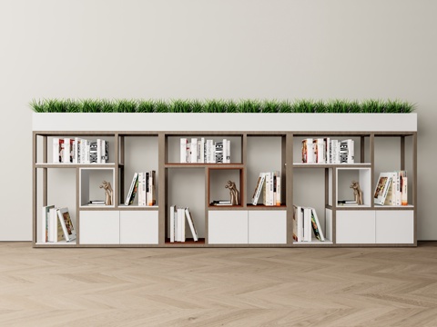 Modern Office Bookcase Low Bookcase