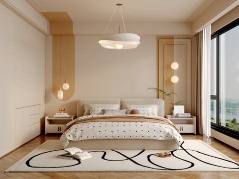 Modern Cream Style Bedroom